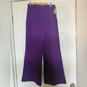 Vibrant Purple Wide-Leg Pants
